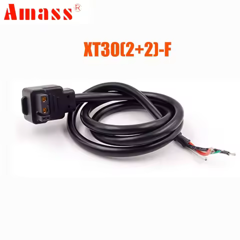 Amass XT30(2+2)-F Female Connector Plug Cable 18AWG 50/100CM For RC Drone Model Lipo Battery Charger