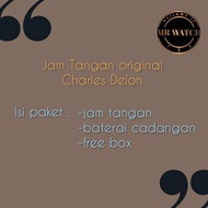 Original Jam Tangan Cowok Rantai Original Charles Delon