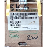 2WATT 5K6 5% RESISTOR 5K6 2WATT MOF TAIWAN RESISTOR