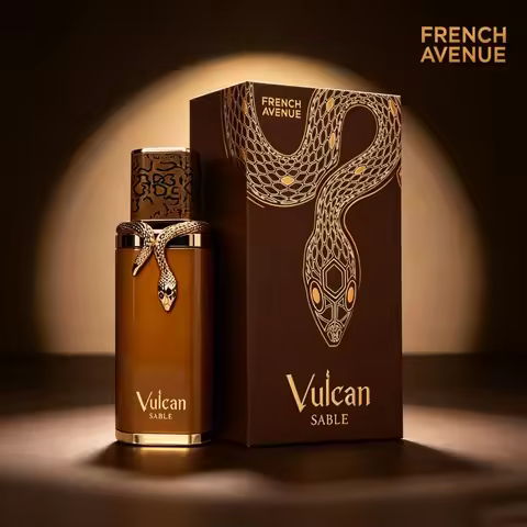 Vulcan Sable by French Avenue 100ml 3.4Oz Unisex EDP Aromatic Perfume, Whiskey Orange & Tonka Scent