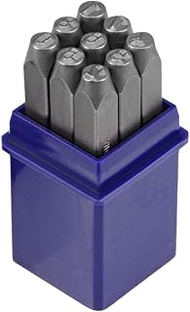 uxcell Number Metal Stamp Set, 5/32 inches 4mm, Digital 0 to 9, Numbers Punch Set Wood Leather Steel