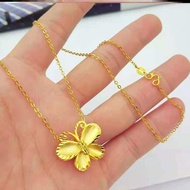 Fashion necklace สร้อยคอเงินแท้ 925 สร้อยคอผีเสื้อสีทอง (พร้อมกล่อง)