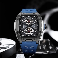 [PRE 11.11 FLASH SALE]D-Ziner  Jam Tangan Lelaki Men's  Rubber Automatic Watch DZ-9087