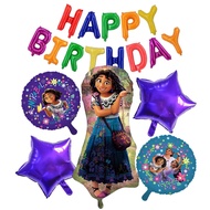 21Pcs/Set Encanto Balloon Set Happy Birthday Party Decorations Mirabel Birthday Balloons