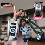 BMW 1/2/3/4/5/6/7-Series car key case BMW X1/X2/X3/X4/X5/iX3 iX i4  car key cover BMW keychain