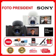 SONY ZV-1 / ZV-1F Vlog Camera + 64GB + Canvas Pouch + Colourful Windscreen + Lenspen