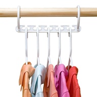 Magic Hangers Save Space Saver Magic Clothes Hanger Clothing Rack Clothes 5 Hooks Baju Pakaian