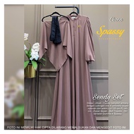 SENDY SET DRESS (Gamis + Jilbab) by Spassy