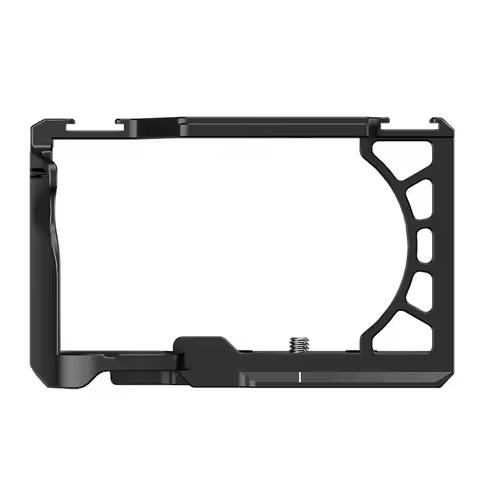 PyroGraphy A6500 Camera Cage with 1/4"&3/8"Thread Holes Dual Cold Shoe Mount DJI Arca Interface for 