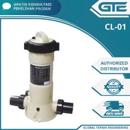 Chlorine Tablet Dispenser Chemical Feeder In-Line 2kg Emaux CL-01