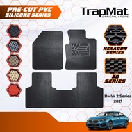 TrapMat® PVC Silicone Car Mat BMW 2 Series | Pre-Cut PVC Silicone Hexagon / 3D Silicone Carpet Serie