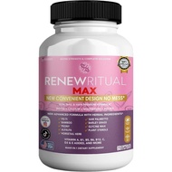 Renew Ritual Max, Hair Skin Nails Supplement, 60 Capsules, Vitamins A B C D E with Biotin (1)
