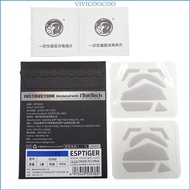 VIVI 2 Sets pack Tiger Gaming Mouse Feet Mouse Skate For G502 Mouse White Mouse Glides Curve Edge