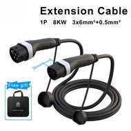 evsow Extension Cable 16A/32A 3.5kW/7kW/11kW/22kW Electric Vehicle Cord 5M Type 2 EVSE Charging Stat