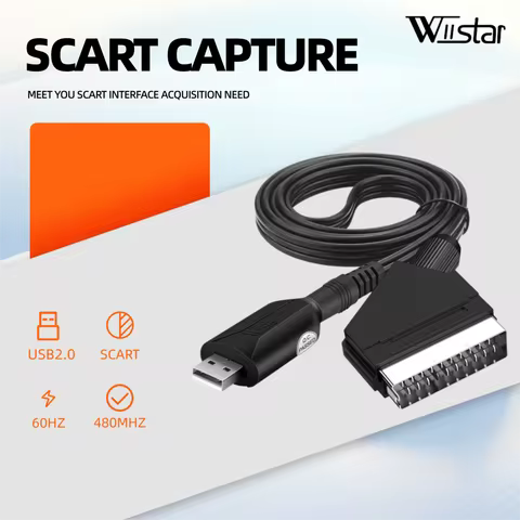 SCART to USB2.0 Video Capture Card USB 2.0 SCART Video Audio Capture Card Easy Cap DVD DVR VHS Conve