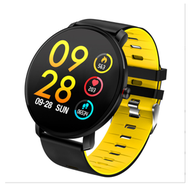 #N/A - K9心率血壓手環金屬外觀觸摸彩屏來電提醒智能運動手環（黃色）#Q901021690