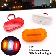 4x 6 LED 12V Side Marker Lights Clearance Rear Light Indicator Turn Signal Lamp Reflector Light Indi