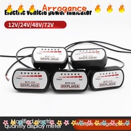ARROGANCED Battery Capacity Indicator Accessories Scooter E-Bike 36V48V60V72V Battery Indicator