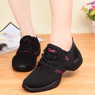 Hot Sale!Dance Shoes Women Mesh Breathable Square Dance Shoes Soft Sole Dance Shoes Jazz Dance Sailor Dance Shoes