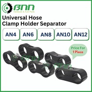 [BNN] Universal Hose Clamp Holder Separator For Braided Hose Aluminium AN4 AN6 AN8 AN10 AN12 (Anodiz