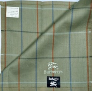 Burberry 棕色格紋復古手帕 17.5 x 17 英吋