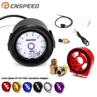 2 inch / 52mm liquid crystal 7 color virtual pointer display oil pressure gauge with Oil Filter Sand