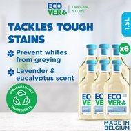 [Bundle of 6] Ecover Everyday Laundry Detergent 1.5L - Lavender & Eucalyptus