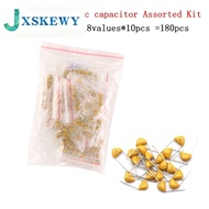 18values*10pcs =180PCS Monolithic Ceramic Capacitor 20pF~1uF,ceramic capacitor Assorted Kit