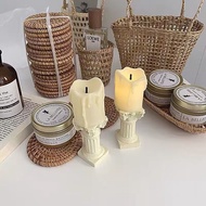 Sugar#欧式复古小烛台做旧蜡烛台灯风烛台桌面装饰摆氛围Sugar# European retro small candlestick do old sijifacai888.my20260806