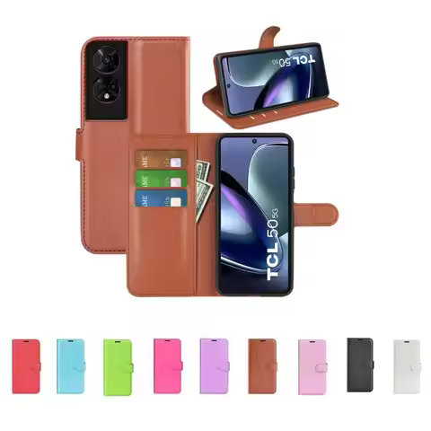 Litchi Pattern Magnetic Flip Leather Wallet Stand Case For VIVO X100 S17E Y78 Plus IQOO 11 S16 Pro L