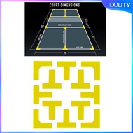 [dolity] Pickleball Court Marker Tennis Court Portable Accessories Lines Marking Set