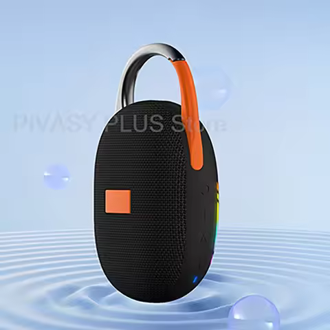 IPX7 Waterproof Bluetooth Speaker 8W RGB Sound Box 20Hz-20KHz Range Loud Speakers 190g Lightweight A