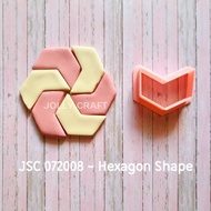 Clay cutter HEXAGON SHAPE
