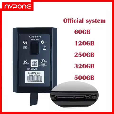 HDD Internal Slim Game Console Hard Drive Disk Boxs For Microsoft XBOX 360 Slim 320GB 250GB 60GB 120