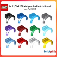 Lego Part 50745 - 4x 2 1/2x1 2/3 Mudguard with Arch Round (2pcs per Lot)