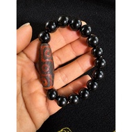 9-eye mixed dzi eagle's eye stone bracelet