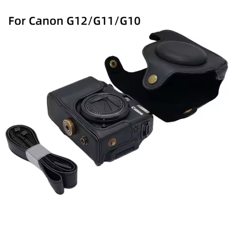 Camera Protective Case for Canon G10 G11 G12 Special Camera PU Leather Bag Half Base Leather Base Mo