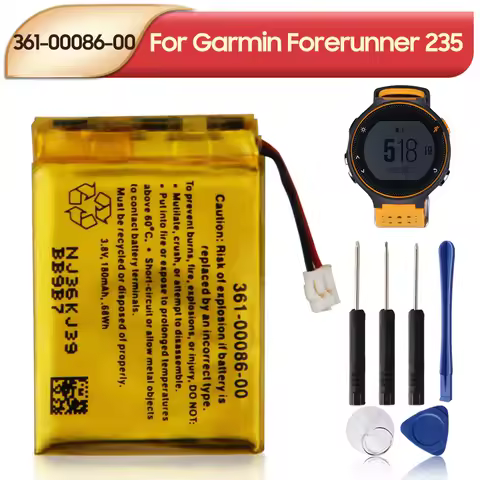 NEW Replacement Battery 361-00086-00 361-00086-10 For Garmin Forerunner 235 220 225 630 645 Vivoacti
