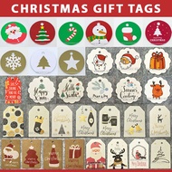 Cute Printed Christmas Gift Tags DIY Mini Present Message Cards