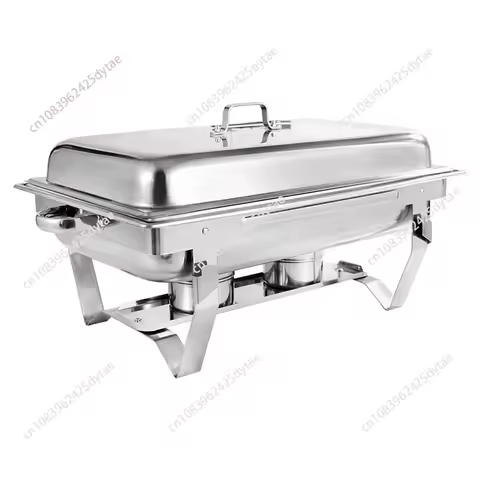 Chafing Dish Buffet Set,, Rectangle Catering Warmer Server with