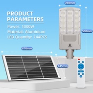 TORY ไฟโซล่าเซลล์ 500W 1000W IP67 กันน้ำป้องกันฟ้าผ่าทนความร้อนไฟถนนพลังงานแสงอาทิตย์ประหยัดพลังงานท