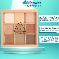 Bảng Phấn Mắt 9 Ô 3CE MULTI EYE COLOR PALETTE SMOOTHER Tone Nâu Nude nhẹ nhàng cuốn hút