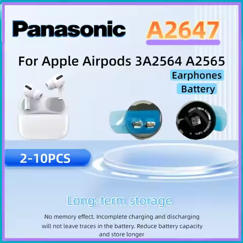 2-10pcs New Battery A2647 For Apple Airpods 3 Air pods 3 A2564 A2565 Airpods 3rd Replacement Batteri