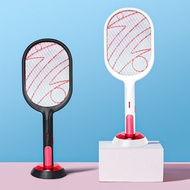 HXR Electric Mosquito Killer Fly Racket Swatter Fly Zapper Bat Racquet Mosquitoes Dual-Mode USB Rech