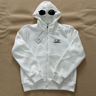 C.P. Company Fleece Cardigan - Stylish Unisex Jacket with Embroidered Badge
