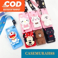 VIVO Y91 Y95 Y93 Y91C Y1S Y30 Y30I Y50 Y53/SOFT CASE KARAKTER/BONEKA DISNEY DOMPET KOIN + GANTUNGAN 