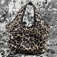 [PRELOVED] kate spade nylon tote bag leopard printed