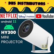 Portable Mini Projector HY300 HY320 Android 11 4K Projector 8000 Lumens HD Dual Band WiFi Mirror Scr