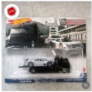 Hotwheels Team Transport 1997 Mercedes Benz CLK-GTR - Fleet Street
