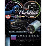 Pe Daido Kingkong x12 Multicolors Tali Pancing Braided Line X12